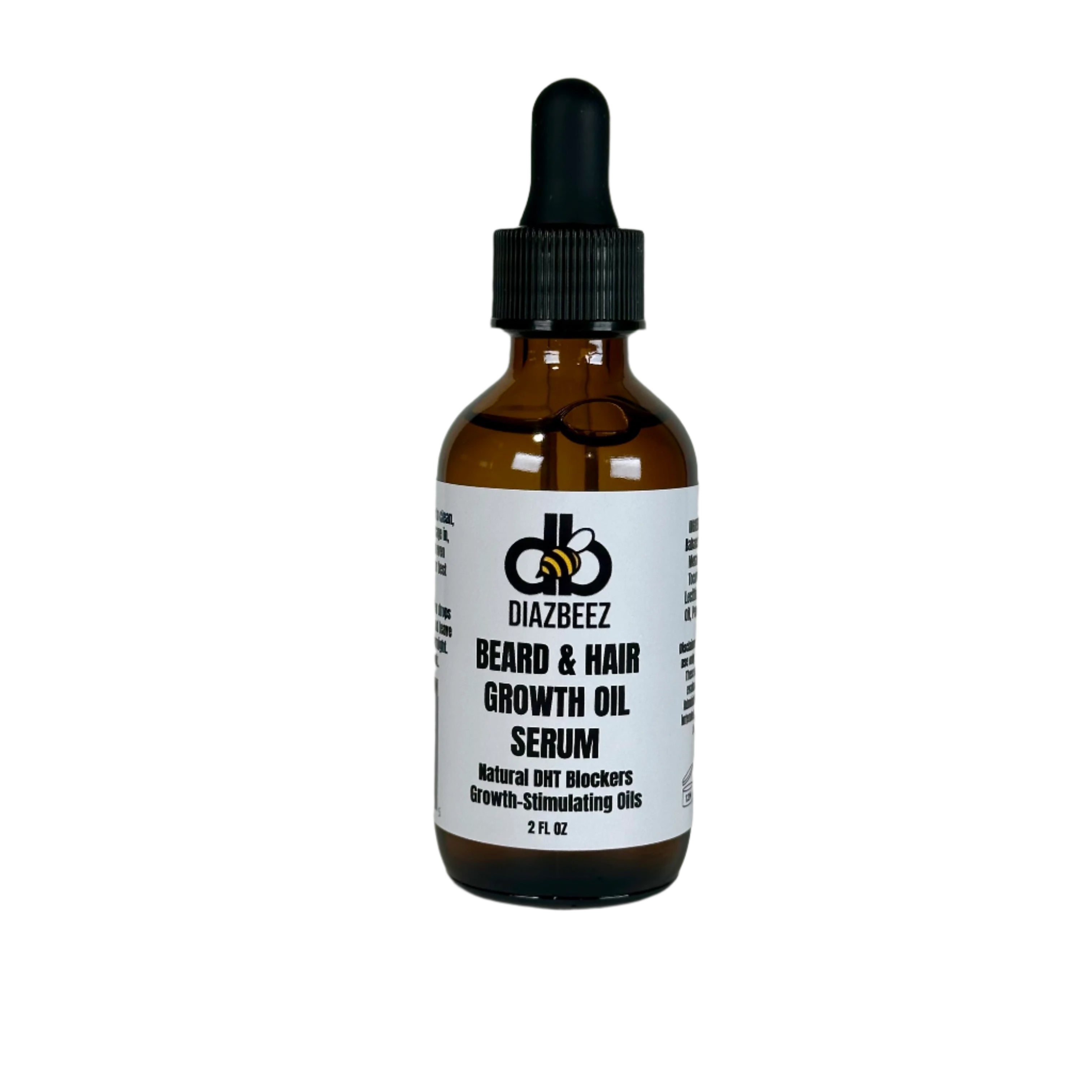 Beard & Hair Growth Oil Serum – Natural DHT Blockers + Growth-Stimulating Oils